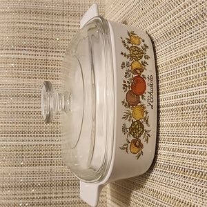 Rare vintage Corning Ware Spice of Life L'Echalote A-1-B with Pyrex lid